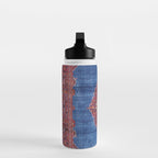 Silk Kashan Central Persian Rug Print Water Bottle Gallery Image 3