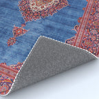 Silk Kashan Central Persian Rug Print Rug Gallery Image 4