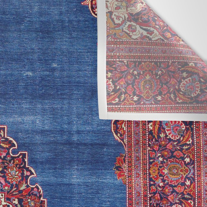 Silk Kashan Central Persian Rug Print Wall Tapestry Gallery Image 3
