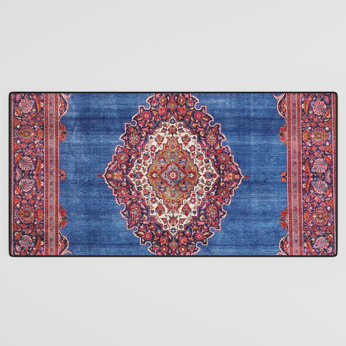 Silk Kashan Central Persian Rug Print Desk Mat Gallery Image 3