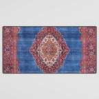 Silk Kashan Central Persian Rug Print Desk Mat Gallery Image 3