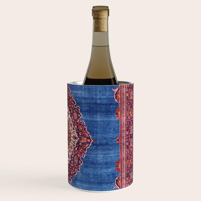 Silk Kashan Central Persian Rug Print Wine Chiller Gallery Image 3