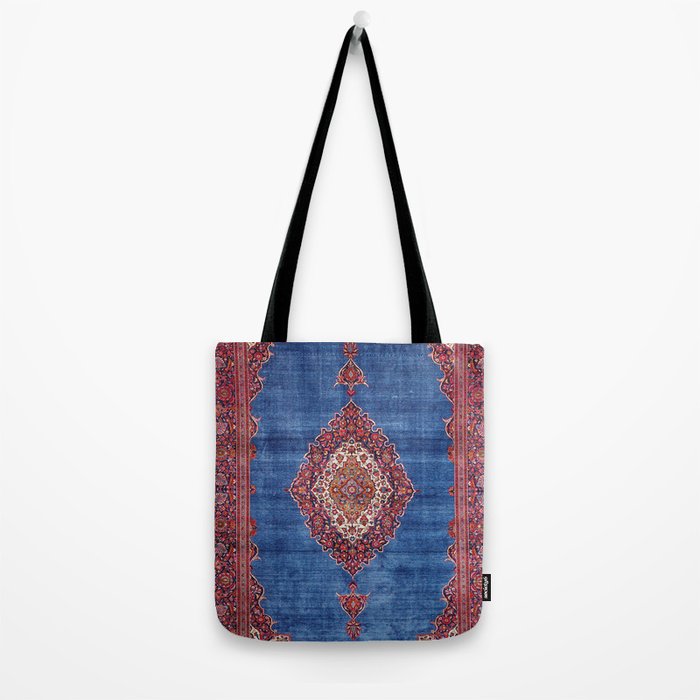 Silk Kashan Central Persian Rug Print Tote Bag Gallery Image 2