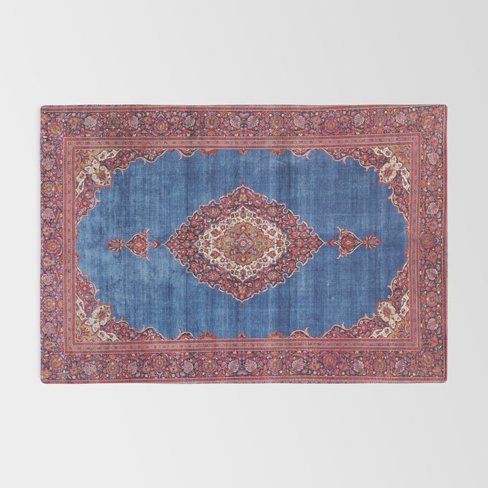 Silk Kashan Central Persian Rug Print Rug Gallery Image 2