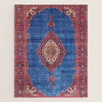 Silk Kashan Central Persian Rug Print Jigsaw Puzzle Gallery Image 1