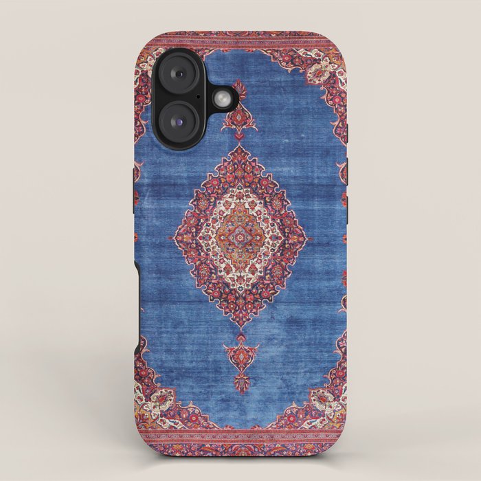 Silk Kashan Central Persian Rug Print iPhone Case Gallery Image 1