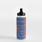 Silk Kashan Central Persian Rug Print Water Bottle Gallery Image 2
