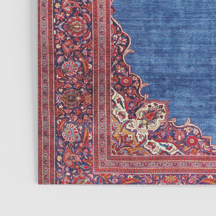 Silk Kashan Central Persian Rug Print Poster Gallery Image 3