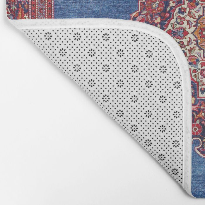 Silk Kashan Central Persian Rug Print Bath Mat Gallery Image 2