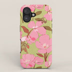 Pink Floral Pattern iPhone Case Gallery Image 1