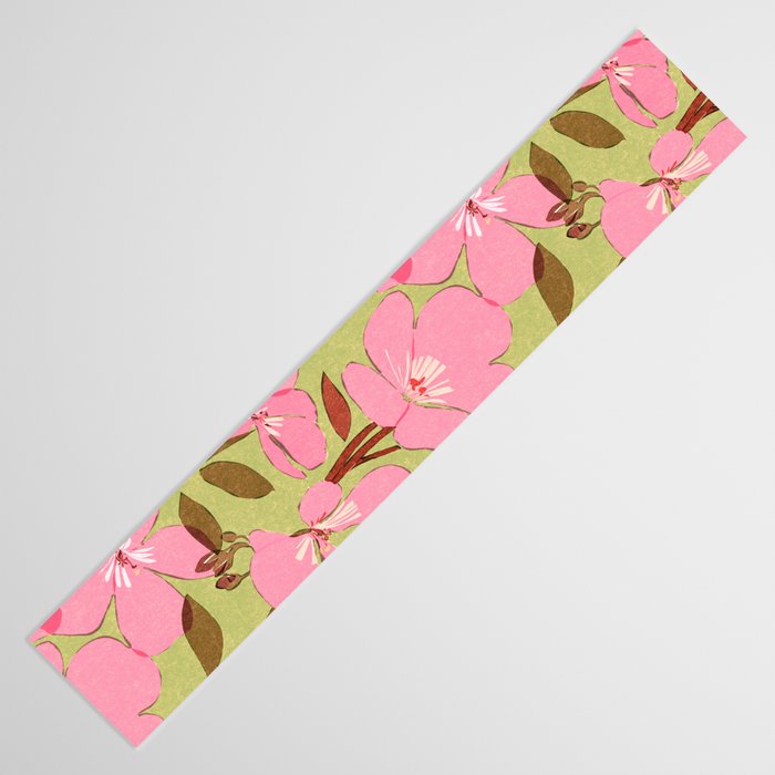 Pink Floral Pattern Table Runner Gallery Image 3