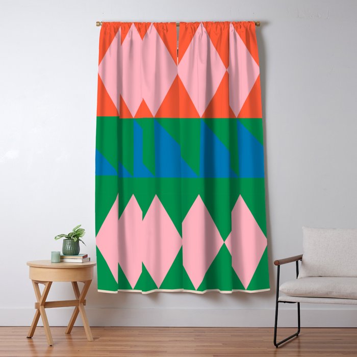 Geometric Shapes 220 Window Curtain Gallery Image 5