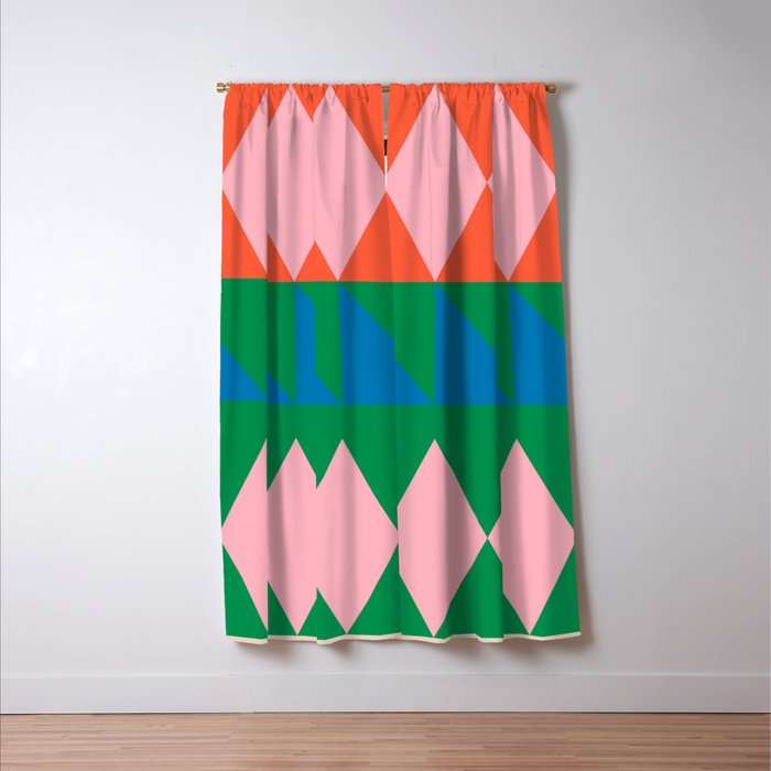 Geometric Shapes 220 Window Curtain Gallery Image 3