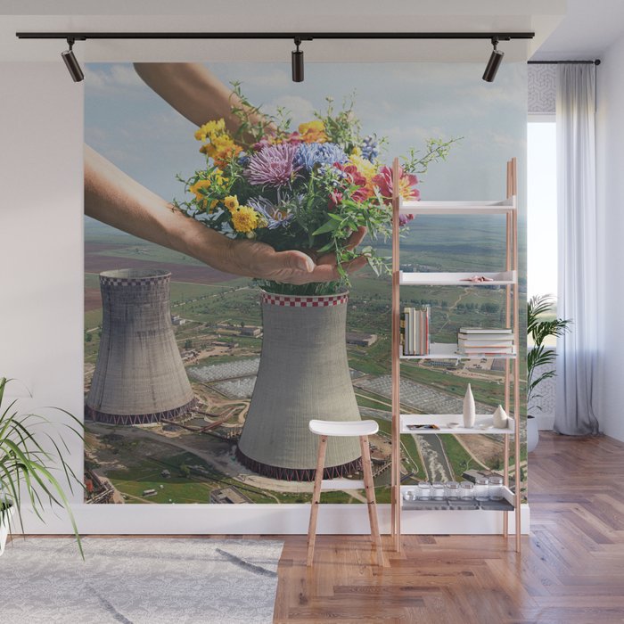 Flower Plant Wall Mural Gallery Image 1