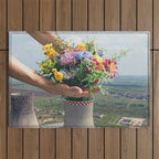 Flower Plant Outdoor Rug Gallery Image 1