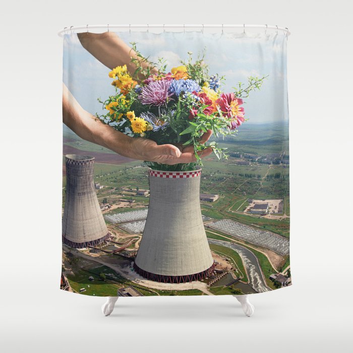 Flower Plant Shower Curtain Gallery Image 1