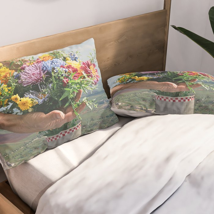 Flower Plant Pillow Sham Gallery Image 2