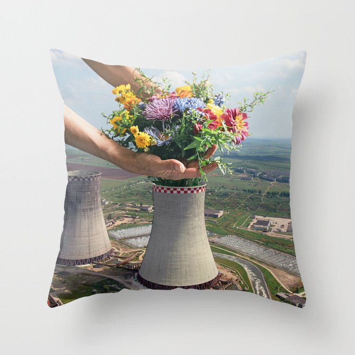 Flower Plant Throw Pillow Gallery Image 6