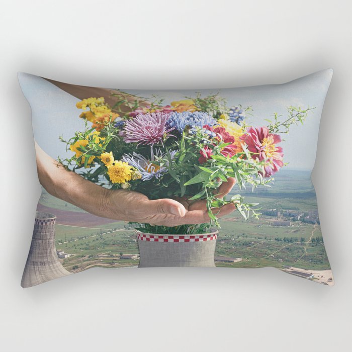 Flower Plant Rectangular Pillow Gallery Image 2