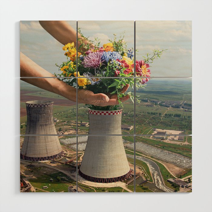 Flower Plant Wood Wall Art Gallery Image 1