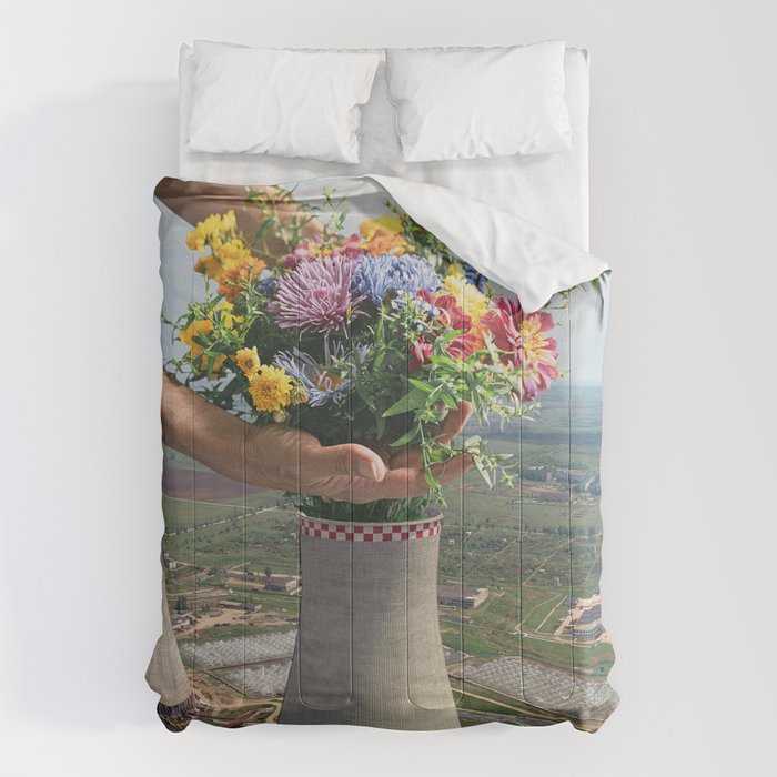 Flower Plant Comforter Gallery Image 1