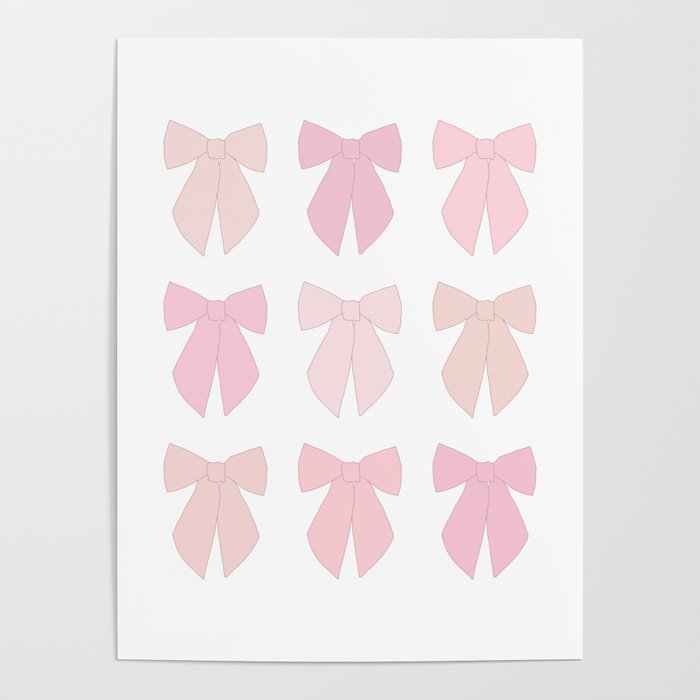 Pink Bows Preppy Coquette Poster Gallery Image 4