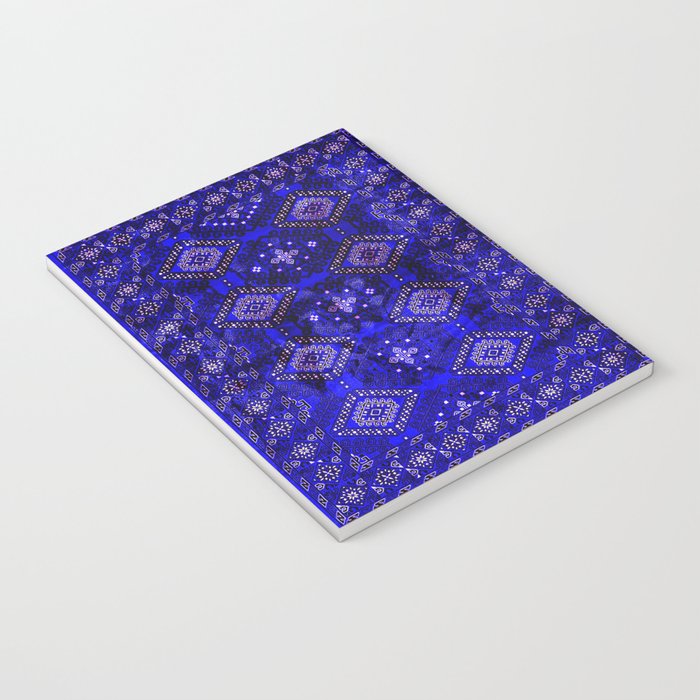 Oriental Opulence: Royal Blue Velvet Moroccan Majesty Notebook Gallery Image 3