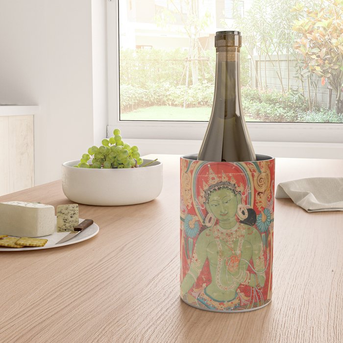 Green Tara 13th Century Tibetan Art Wine Chiller Gallery Image 4