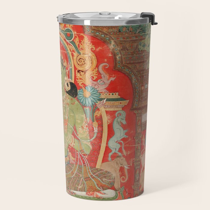 Green Tara 13th Century Tibetan Art Travel Mug Gallery Image 2