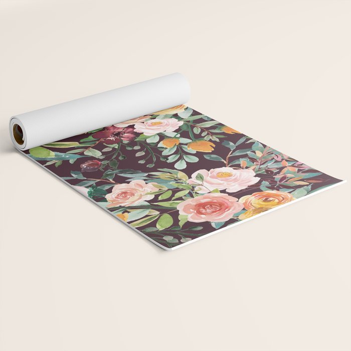 Fall Floral Yoga Mat Gallery Image 2