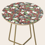Chickadees & Winterberry Holly Side Table Gallery Image 2