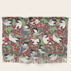 Chickadees & Winterberry Holly Wall Hanging Gallery Image 1