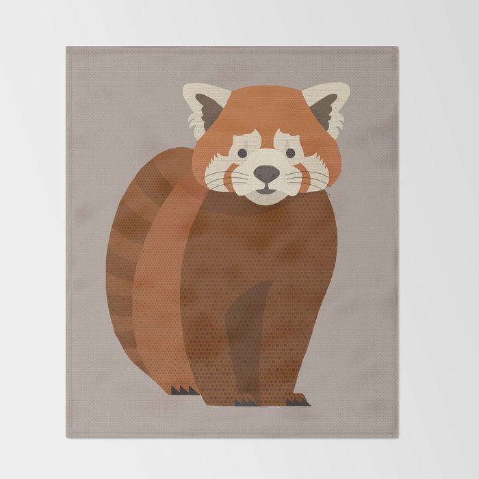 Whimsy Red Panda Throw Blanket Gallery Image 2