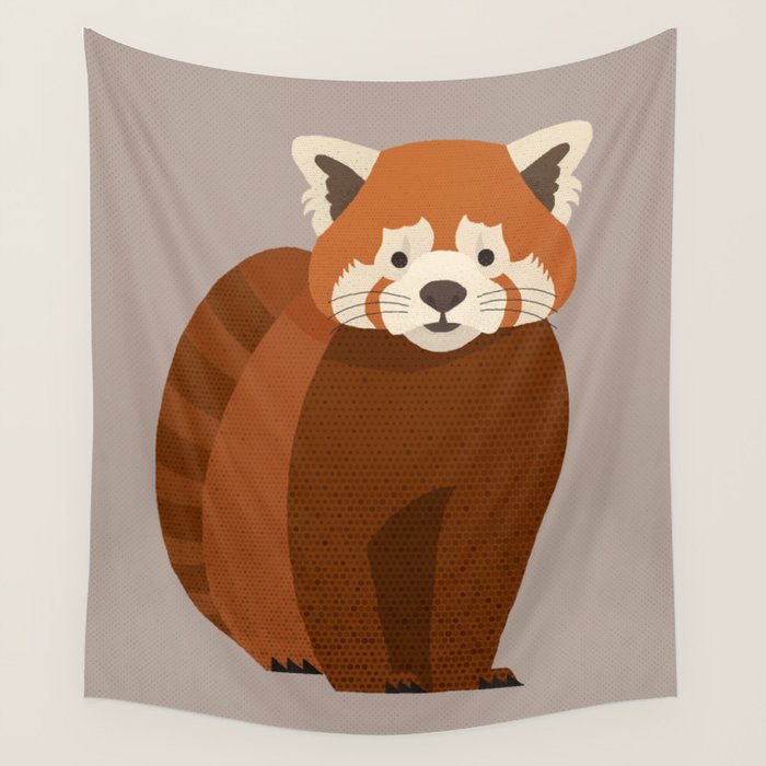 Whimsy Red Panda Wall Tapestry Gallery Image 1