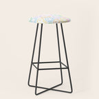 Colorful happy smiling face cartoon pattern Stool Gallery Image 1