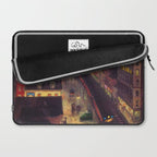'The City from Greenwich Village' New York City subway cityscape by John French Sloan Laptop Sleeve Gallery Image 2