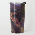 'The City from Greenwich Village' New York City subway cityscape by John French Sloan Travel Mug Gallery Image 2