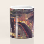 'The City from Greenwich Village' New York City subway cityscape by John French Sloan Coffee Mug Gallery Image 4