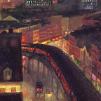 'The City from Greenwich Village' New York City subway cityscape by John French Sloan Coffee Mug Gallery Image 2
