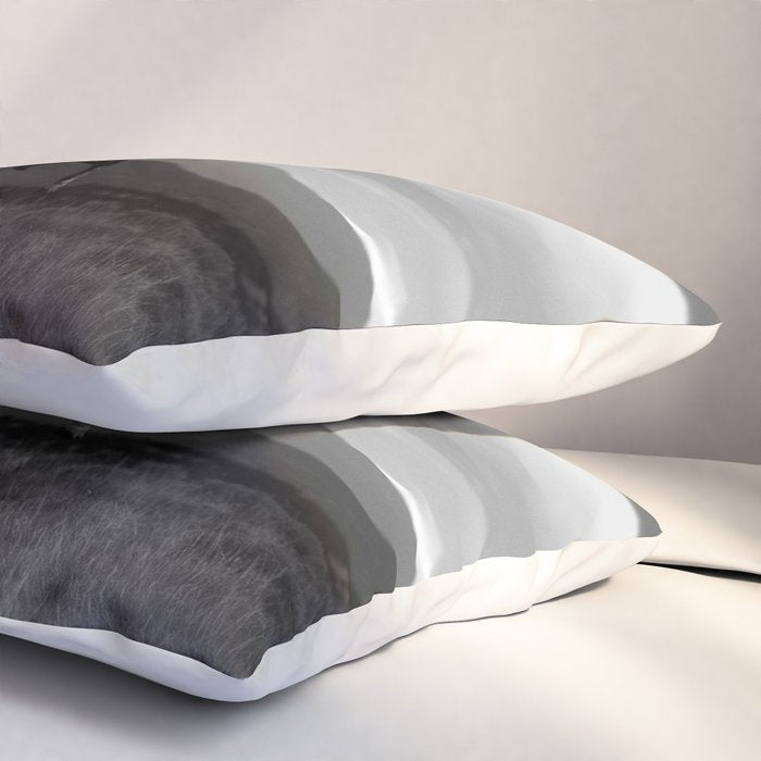 Black and White Cowboy Being Bucked Off Pillow Sham Gallery Image 3