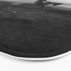 Black and White Cowboy Being Bucked Off Bath Mat Gallery Image 3