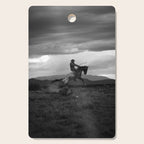 Black and White Cowboy Being Bucked Off Cutting Board Gallery Image 1