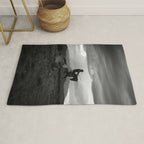 Black and White Cowboy Being Bucked Off Rug Gallery Image 1