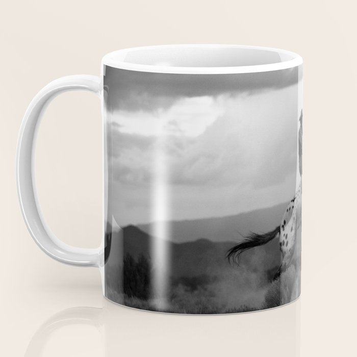 Black and White Cowboy Being Bucked Off Coffee Mug Gallery Image 3
