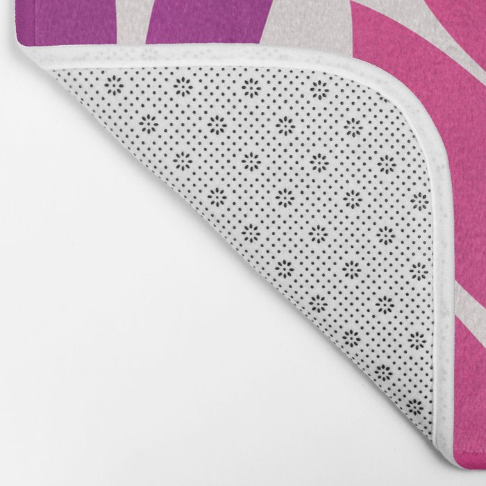Solstice Sunset With Tropical Flowers Bath Mat Gallery Image 2