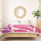 Solstice Sunset With Tropical Flowers Duvet Cover Gallery Image 3
