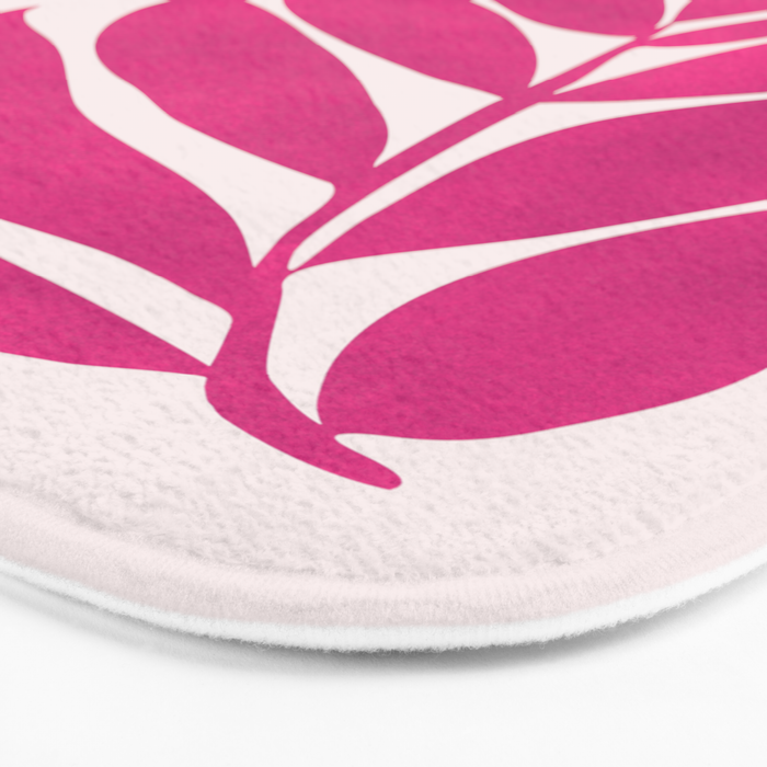 Solstice Sunset With Tropical Flowers Bath Mat Gallery Image 3