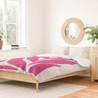 Solstice Sunset With Tropical Flowers Duvet Cover Gallery Image 2