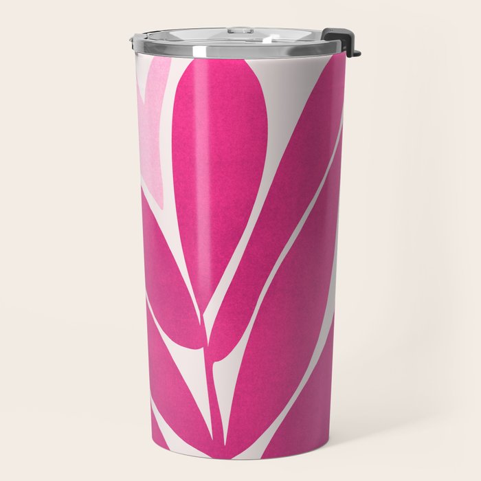 Solstice Sunset With Tropical Flowers Travel Mug Gallery Image 2