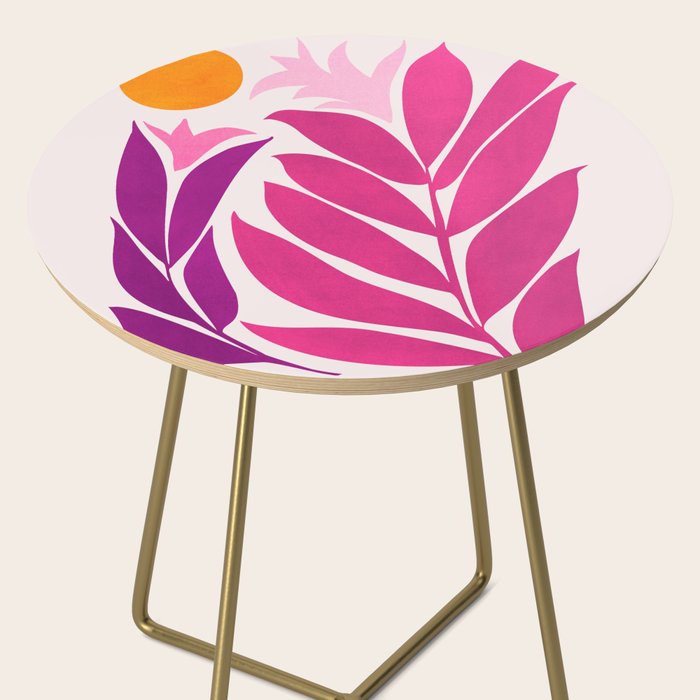 Solstice Sunset With Tropical Flowers Side Table Gallery Image 2
